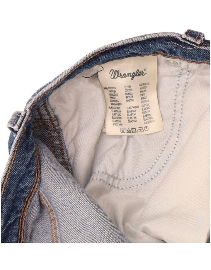 WRANGLER Mens Regular Fit Straight Jeans W34 L30  Blue Cotton