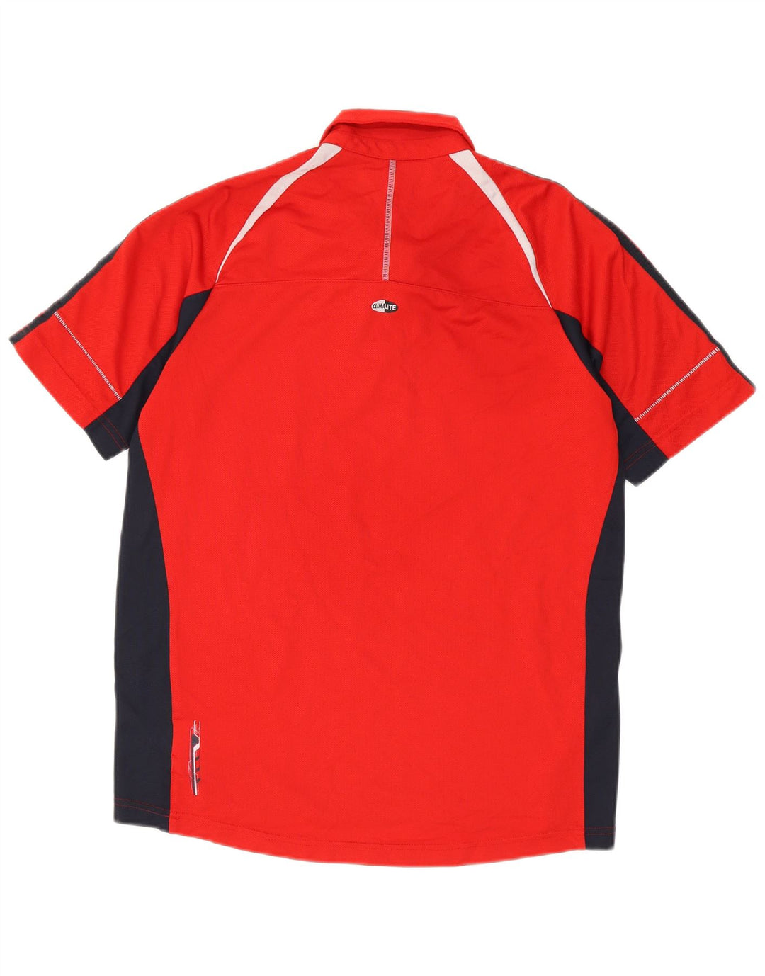 Adidas Mens Clima 365 Polo Shirt Medium Red Colourblock Polyester