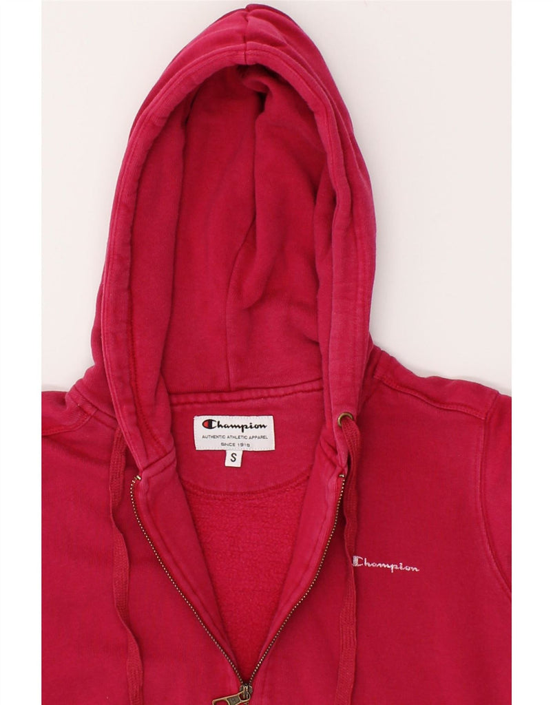 CHAMPION Womens Zip Hoodie Sweater UK 10 Small Pink Cotton Vintage Champion and Second-Hand Champion from Messina Hembry 