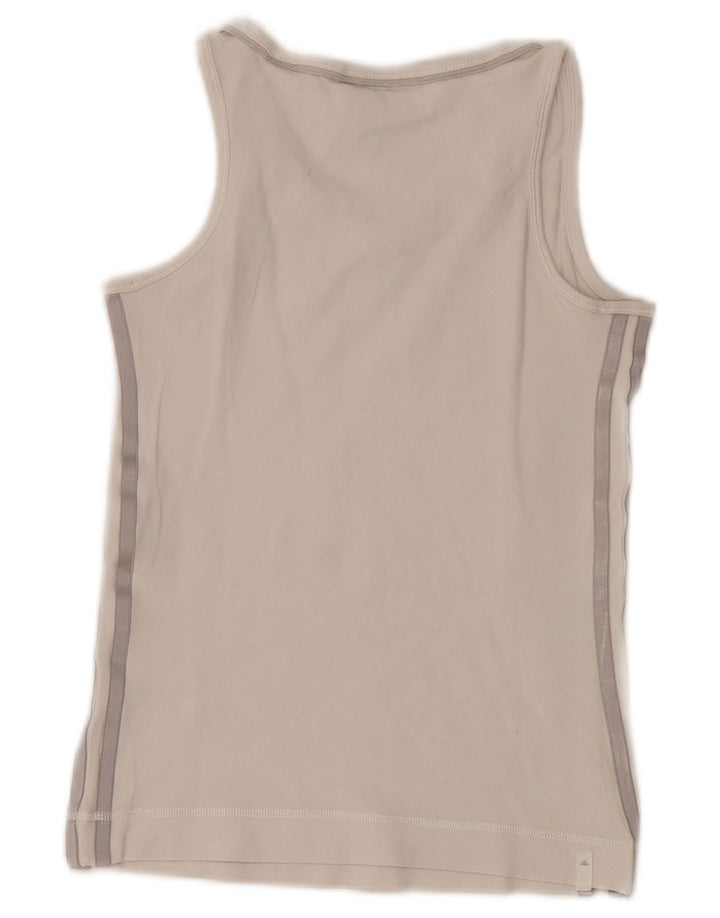 Adidas Womens Vest Top UK 8 Small White Cotton