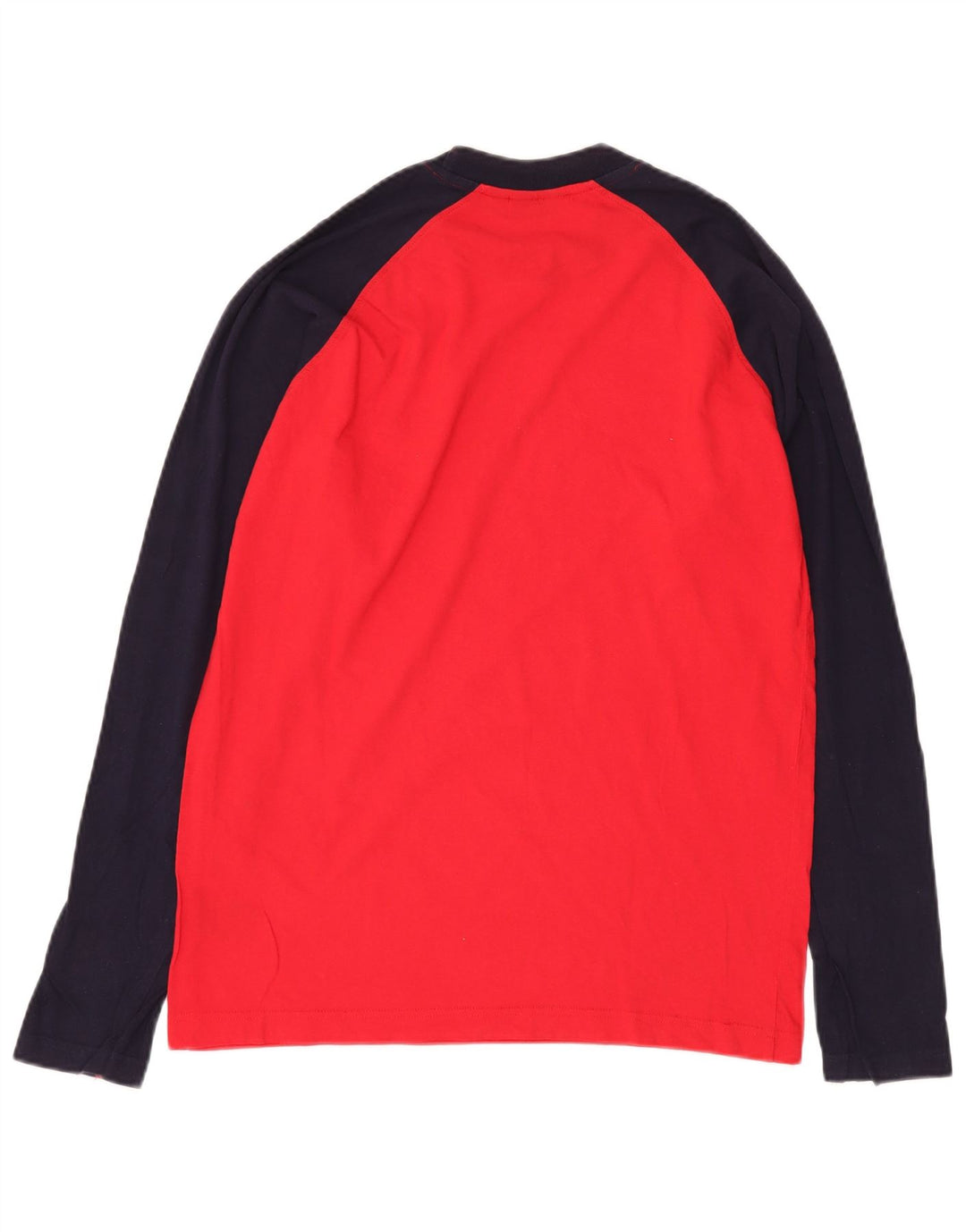FILA Mens Top Long Sleeve Small Red Colourblock Cotton