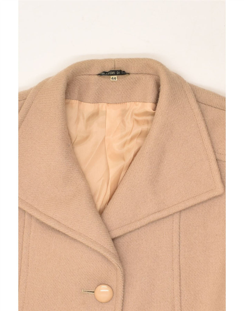 VINTAGE Womens Oversized Overcoat IT 44 Medium Beige Wool | Vintage Vintage | Thrift | Second-Hand Vintage | Used Clothing | Messina Hembry 