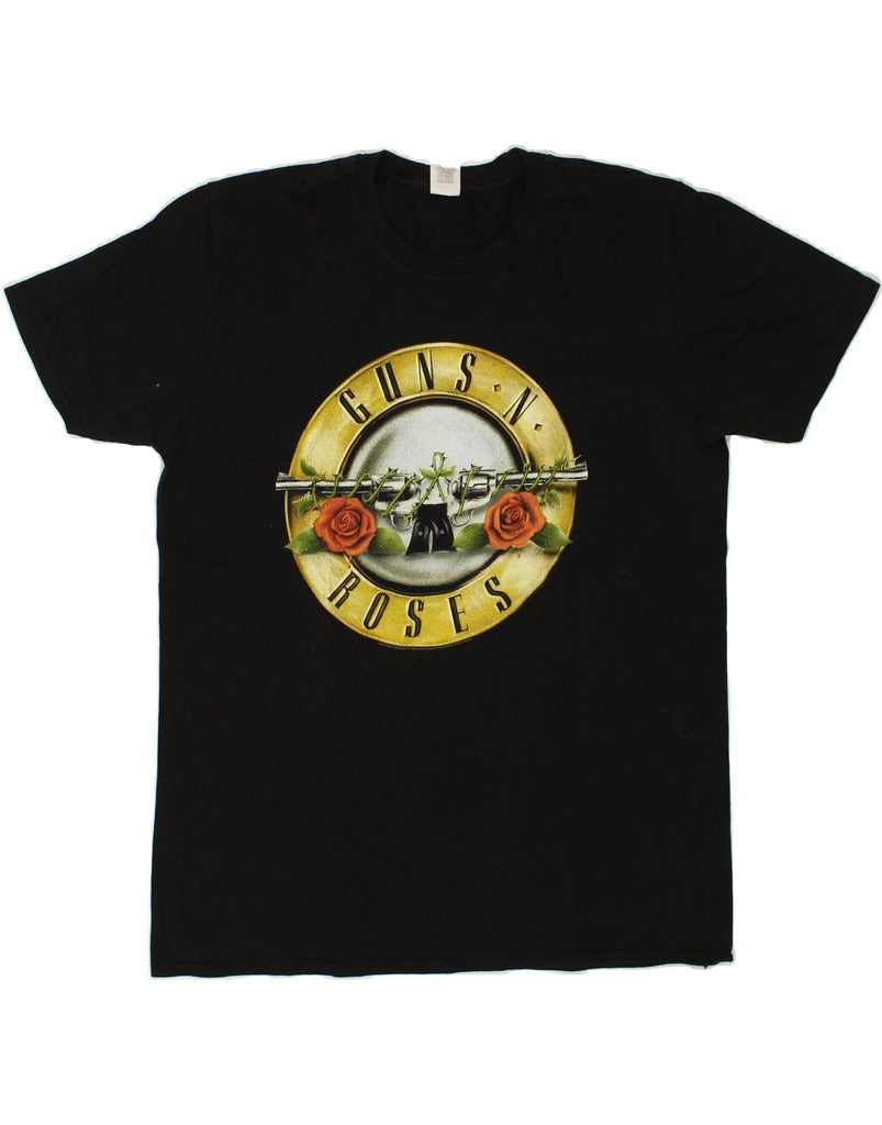 VINTAGE Mens Guns & Roses Graphic T-Shirt Top Medium Black Cotton | Vintage Vintage | Thrift | Second-Hand Vintage | Used Clothing | Messina Hembry 