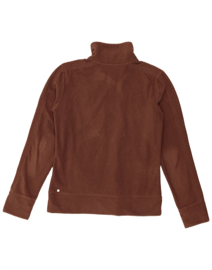 Puma Womens Fleece Jacket UK 10 Small Brown