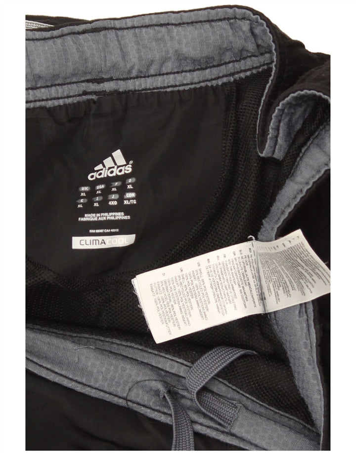 Adidas Mens Climacool Tracksuit Trousers XL  Black Colourblock Polyester