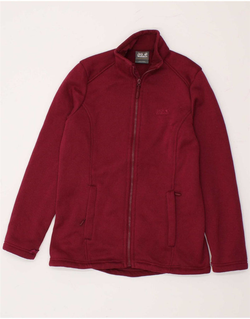 JACK WOLFSKIN Womens Tracksuit Top Jacket UK 8/10 Small Red Polyester Vintage Jack Wolfskin and Second-Hand Jack Wolfskin from Messina Hembry 