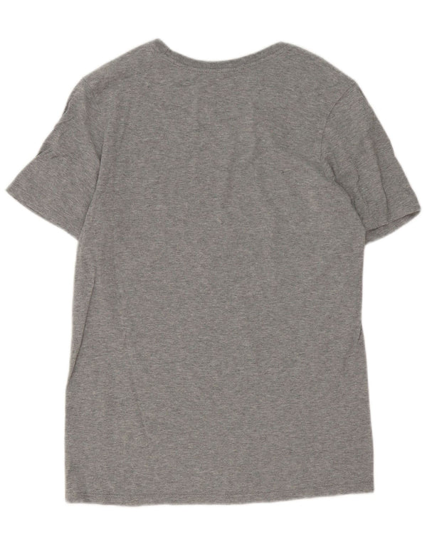 Nike Mens Athletic Cut Graphic T-Shirt Top Small Grey Flecked