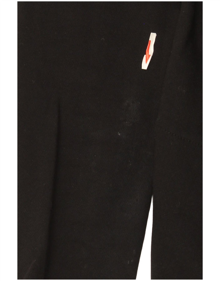 Barbour Womens Tracksuit Top Jacket UK 10 Small Black Cotton