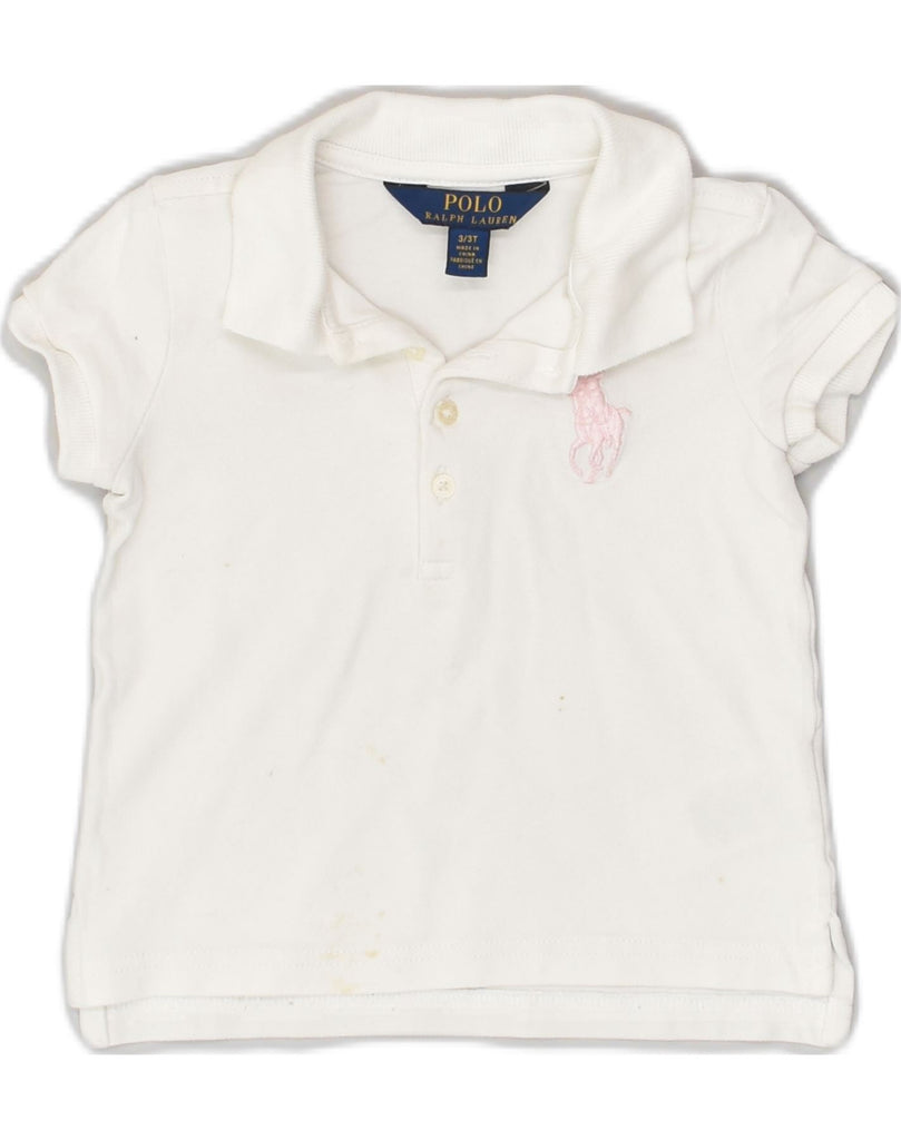 POLO RALPH LAUREN Boys Polo Shirt 2-3 Years White Cotton | Vintage Polo Ralph Lauren | Thrift | Second-Hand Polo Ralph Lauren | Used Clothing | Messina Hembry 