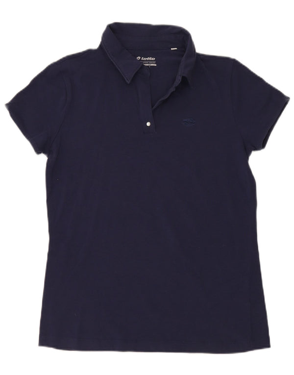 Lotto Womens Polo Shirt UK 14 Large Navy Blue