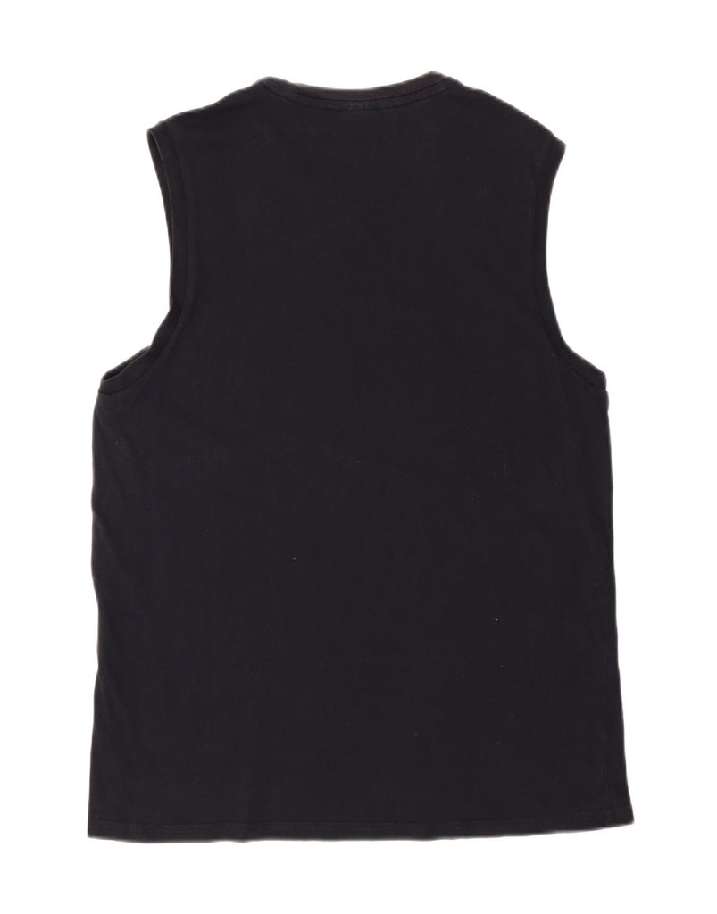 CHAMPION Mens Graphic Vest Top XL Navy Blue Vintage Champion and Second-Hand Champion from Messina Hembry 