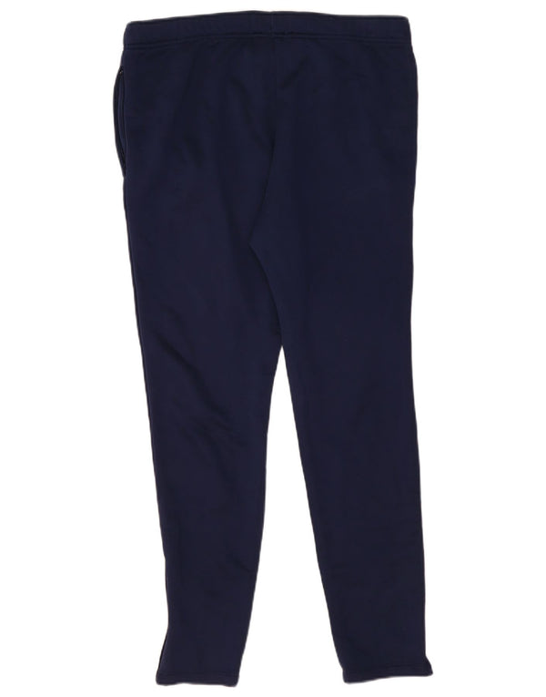 Nike Mens Dri Fit Tracksuit Trousers Large Navy Blue Polyester