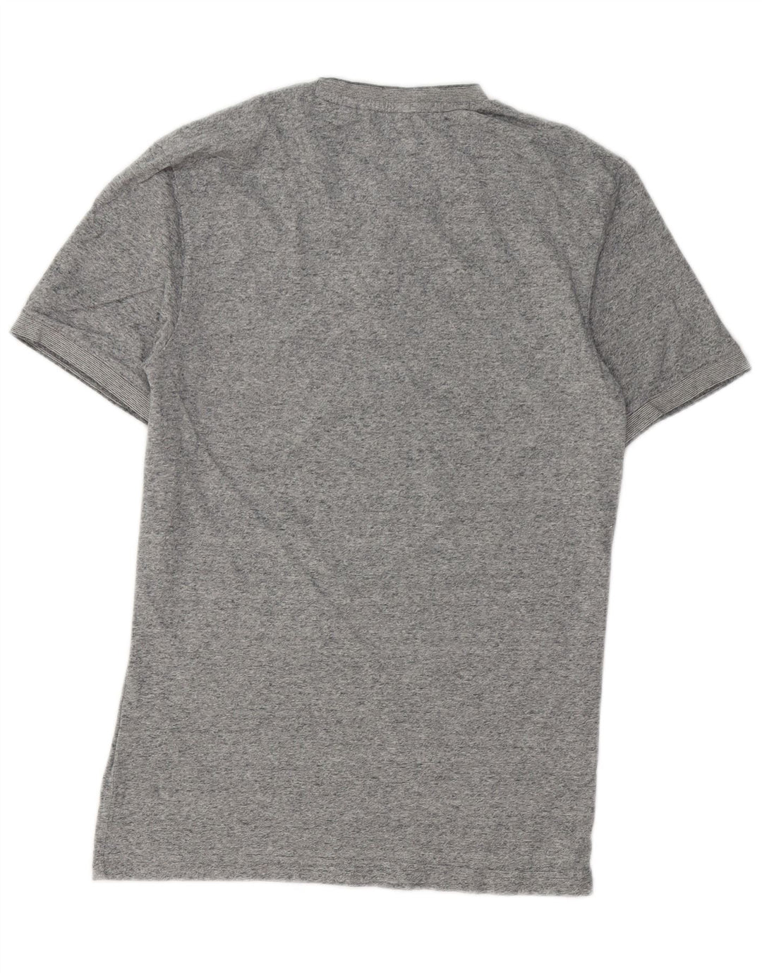 SUPERDRY Mens T-Shirt Top Large Grey Flecked Cotton