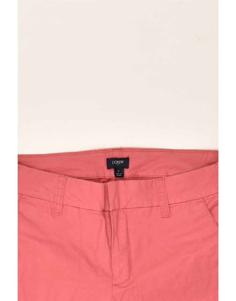 J. CREW Womens Chino Shorts US 2 XS W28 Pink Cotton | Vintage J. Crew | Thrift | Second-Hand J. Crew | Used Clothing | Messina Hembry 