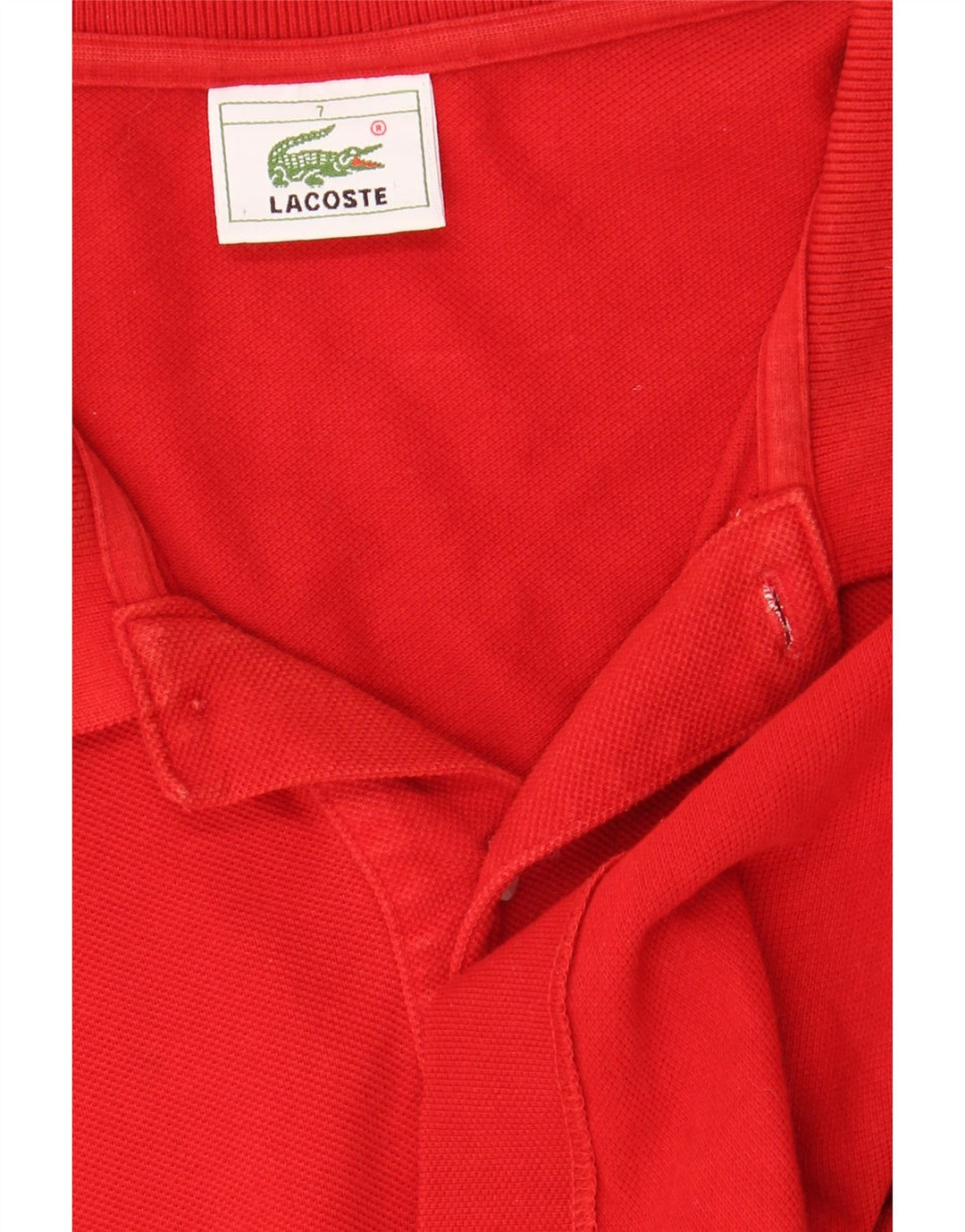 Lacoste Mens Polo Shirt Size 7 2XL Red