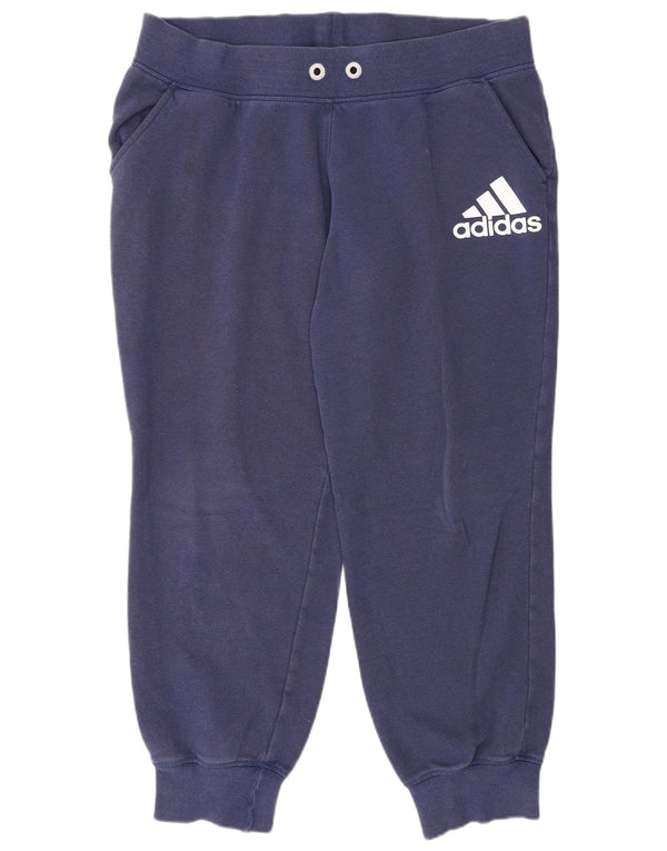 Adidas Womens Graphic Tracksuit Trousers Joggers UK 16/18 Large Navy Blue