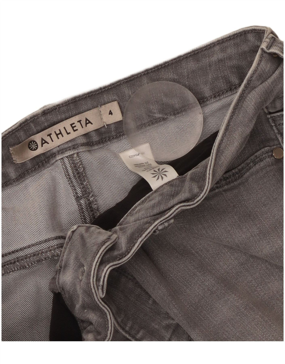 ATHLETA Womens Slim Jeans US 4 Small W30 L29 Grey Cotton