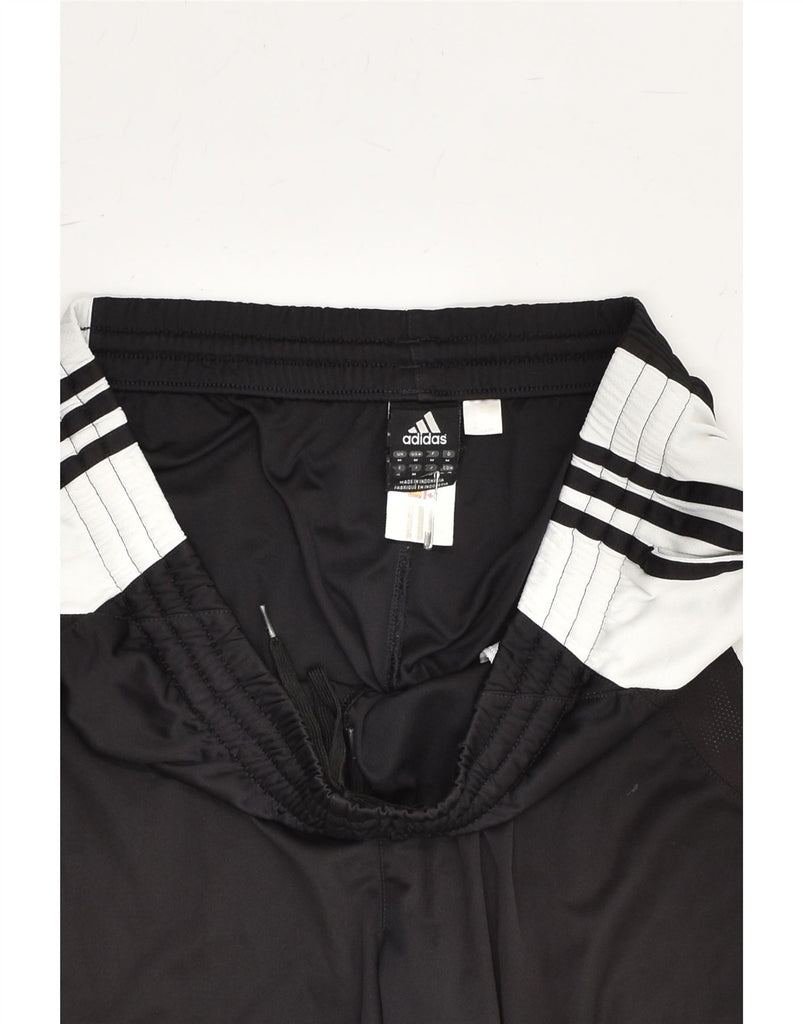 ADIDAS Mens Sport Shorts Medium Black Colourblock Polyester | Vintage Adidas | Thrift | Second-Hand Adidas | Used Clothing | Messina Hembry 