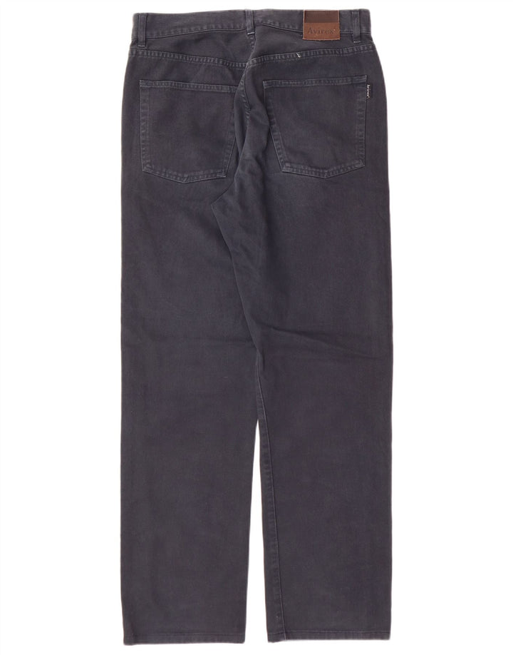 AVIREX Mens Straight Jeans W30 L29 Navy Blue Cotton