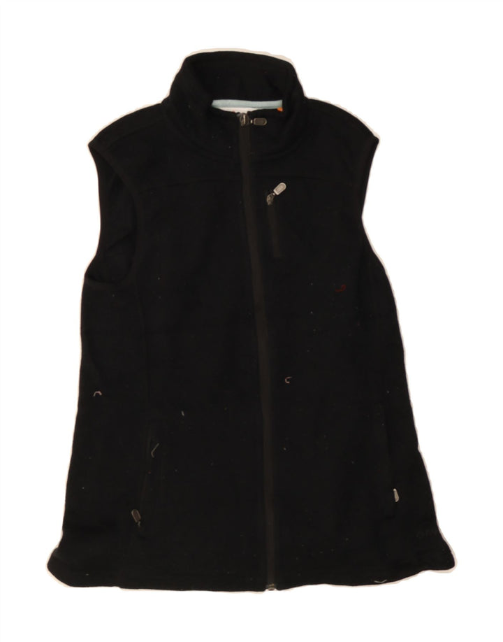 ORVIS Womens Fleece Gilet UK 10 Small Black Polyester Vintage Orvis and Second-Hand Orvis from Messina Hembry 