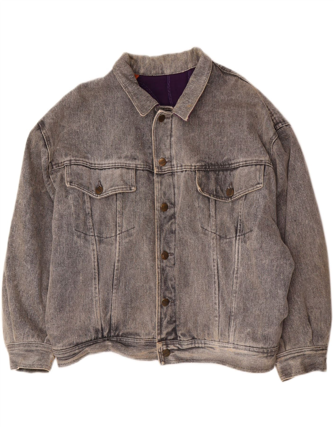 CLOSED Womens Oversized Denim Jacket UK 14 Large Grey