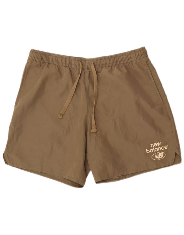 New Balance Mens Swimming Shorts Large  Khaki Polyester