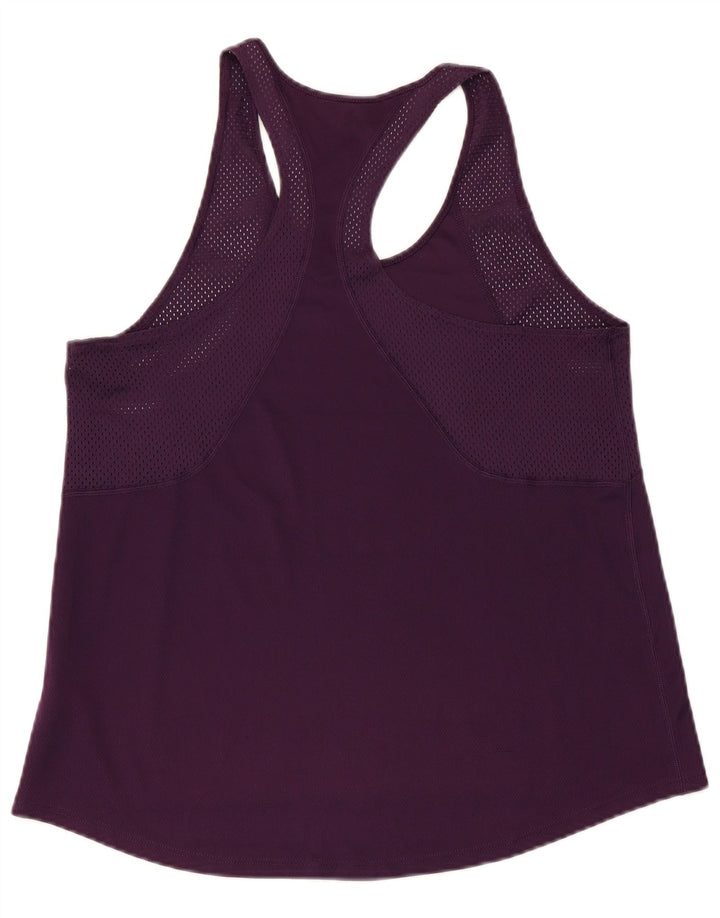 Nike Womens Vest Top UK 14 Large Purple Polyester