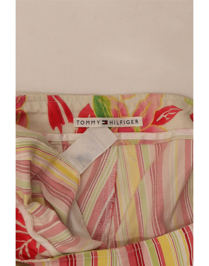 TOMMY HILFIGER Womens Bermuda Shorts W30 Medium Multicoloured Striped