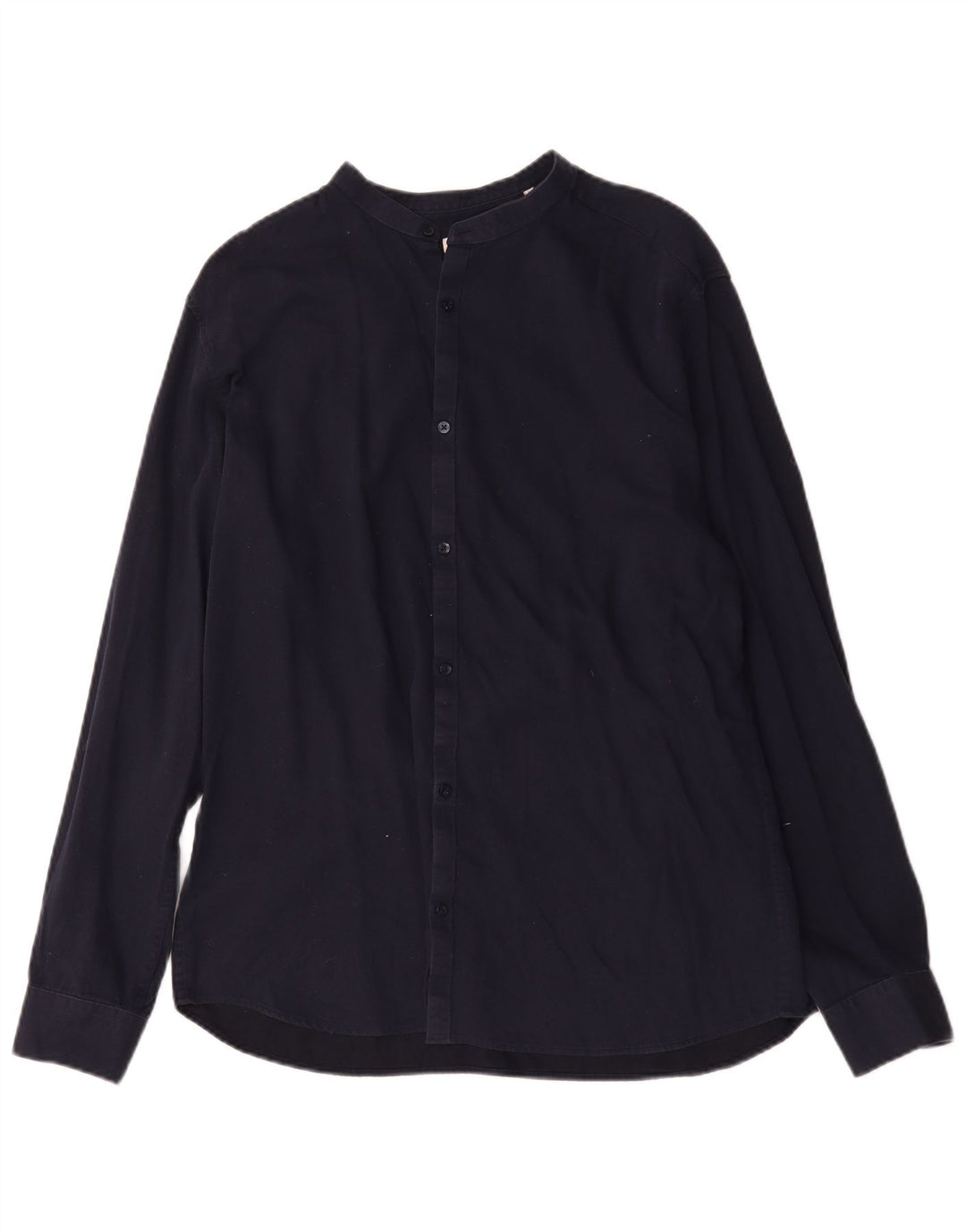 Jack & Jones Mens Shirt XL Navy Blue Cotton