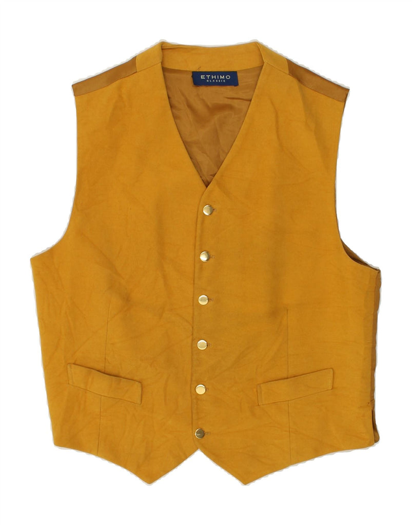 ETHIMO Mens Waistcoat IT 54 XL Yellow Cotton | Vintage Ethimo | Thrift | Second-Hand Ethimo | Used Clothing | Messina Hembry 