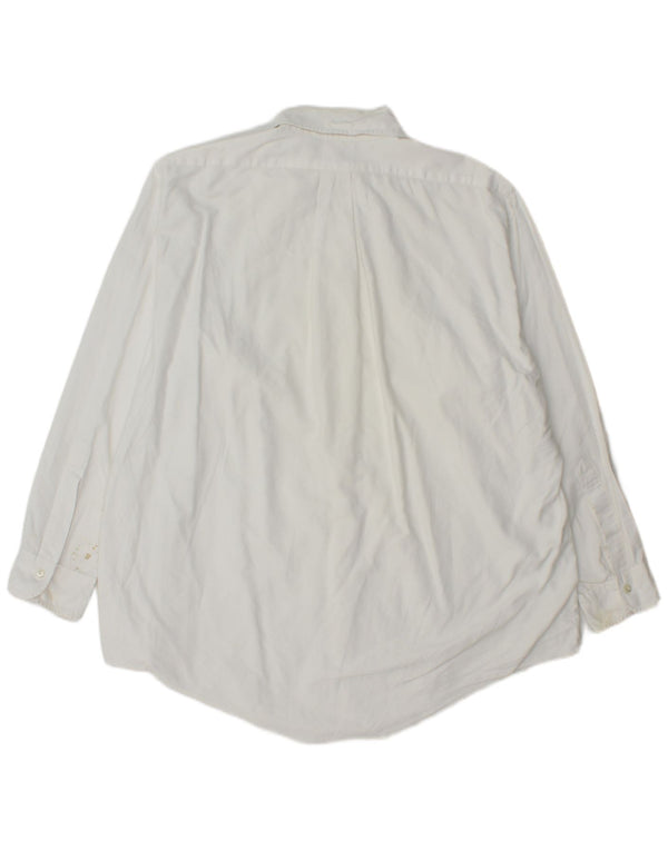 Brooks Brothers Mens Shirt Size 16 1/2 Large White Cotton