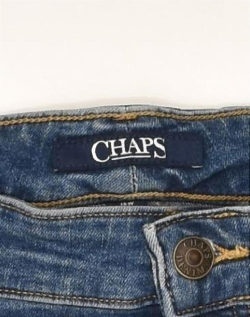 CHAPS Womens Slim Jeans W38 L30 Blue Cotton | Vintage Chaps | Thrift | Second-Hand Chaps | Used Clothing | Messina Hembry 