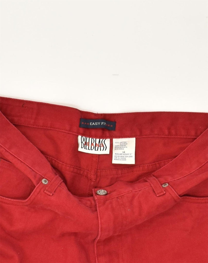 VINTAGE Womens Easy Fit Tapered Jeans UK 14 Large W32 L31  Red Cotton | Vintage Vintage | Thrift | Second-Hand Vintage | Used Clothing | Messina Hembry 