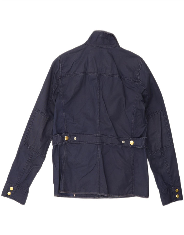 J. CREW Womens Utility Jacket UK 6 XS Navy Blue Cotton Vintage J. Crew and Second-Hand J. Crew from Messina Hembry 