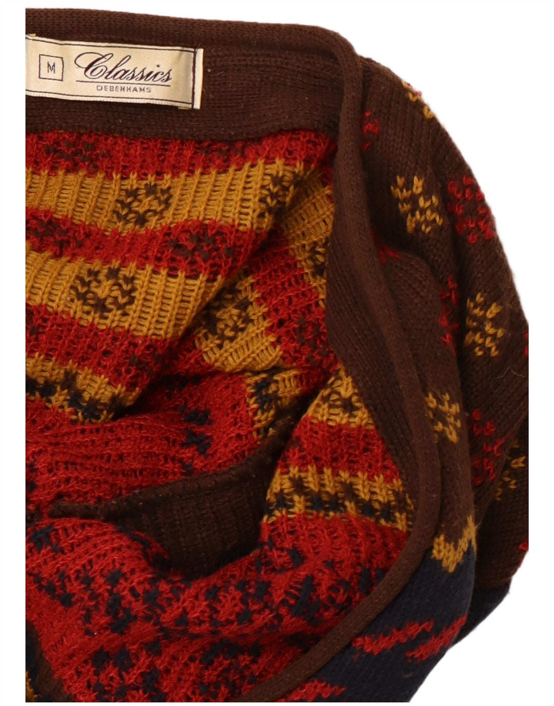 CLASSICS Womens Cardigan Sweater UK 14 Medium Multicoloured Christmas