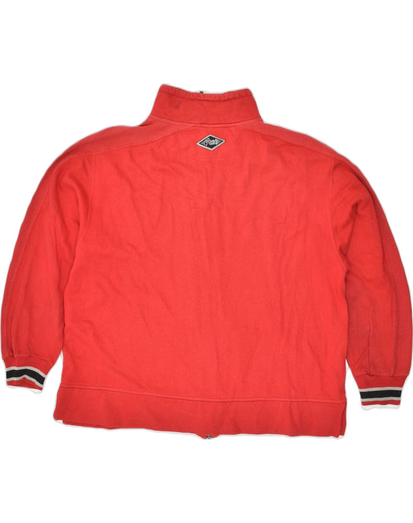 ASICS Mens Tracksuit Top Jacket XL Red Cotton | Vintage Asics | Thrift | Second-Hand Asics | Used Clothing | Messina Hembry 