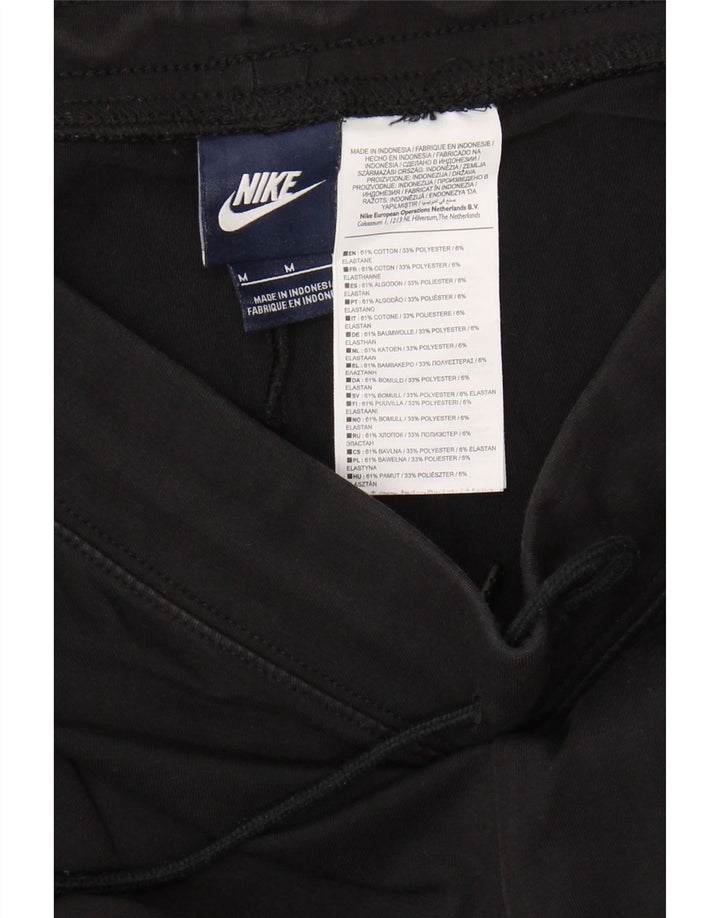 Nike Womens Tracksuit Trousers UK 12 Medium  Black Cotton