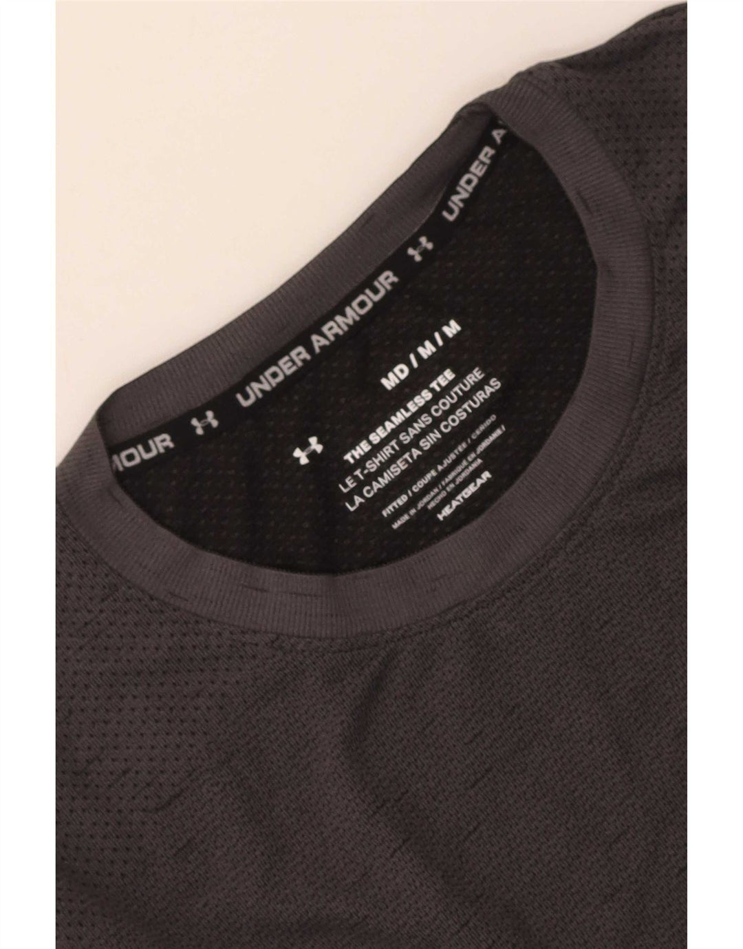 Under Armour Mens T-Shirt Top Medium Grey Flecked