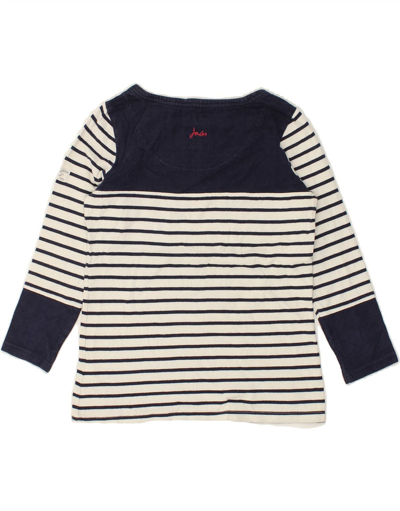 JOULES Womens Top Long Sleeve UK 6 XS Navy Blue Striped | Vintage Joules | Thrift | Second-Hand Joules | Used Clothing | Messina Hembry 