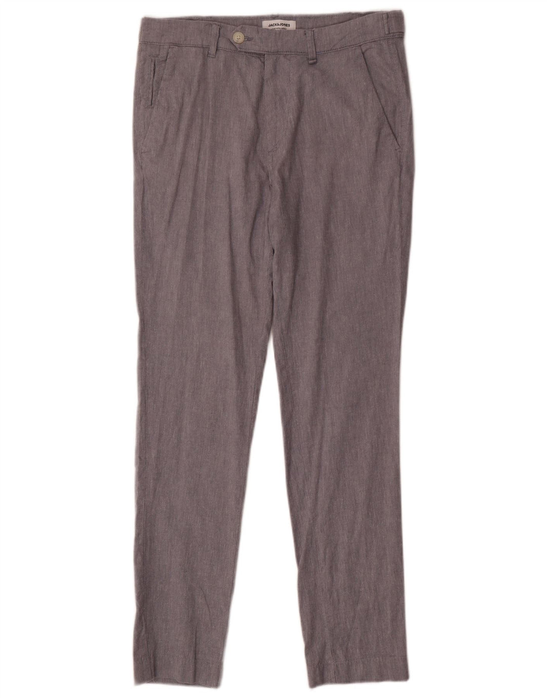 Jack & Jones Mens Slim Chino Trousers W32 L32 Grey