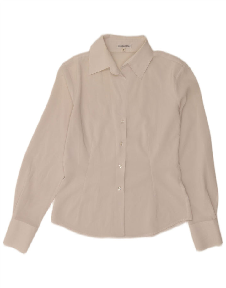 Naracamicie Womens Shirt UK 12 Medium White