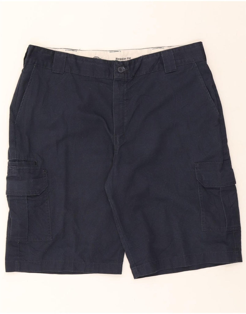 DICKIES Mens Regular Fit Cargo Shorts W40 XL Navy Blue Polyester Vintage Dickies and Second-Hand Dickies from Messina Hembry 