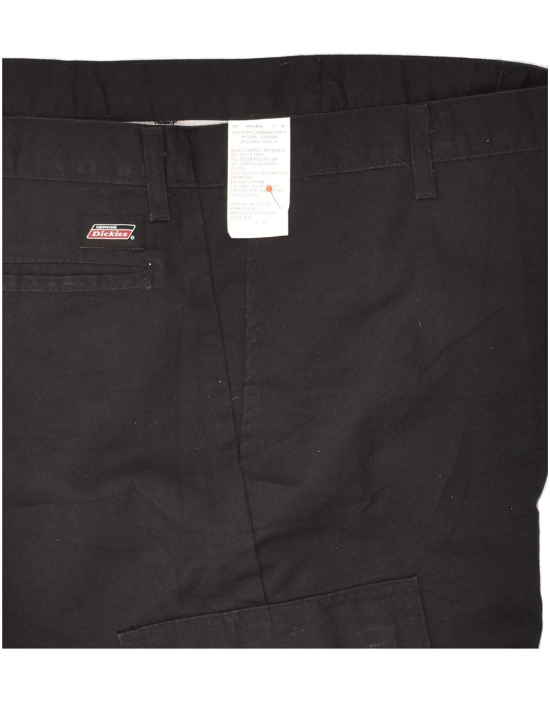 DICKIES Mens Straight Cargo Trousers W42 L32 Black Polyester Vintage Dickies and Second-Hand Dickies from Messina Hembry 