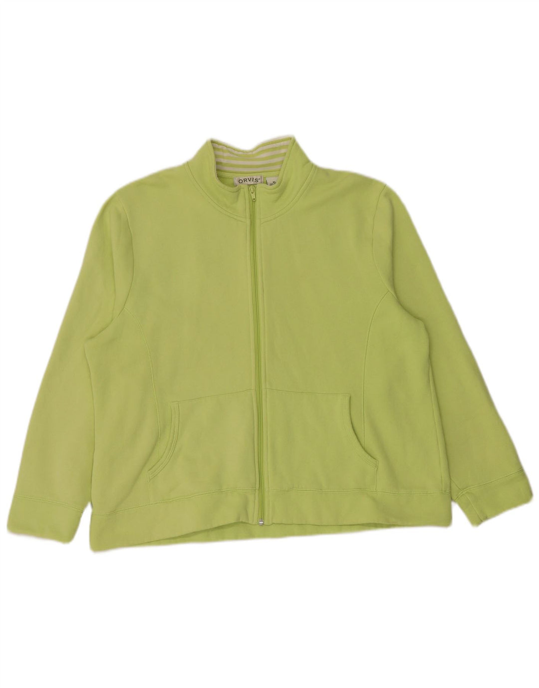 Orvis Womens Tracksuit Top Jacket UK 18 XL Green Cotton