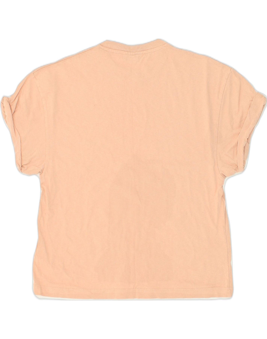 TOPSHOP Womens T-Shirt Top UK 4 XS Beige Cotton | Vintage Topshop | Thrift | Second-Hand Topshop | Used Clothing | Messina Hembry 