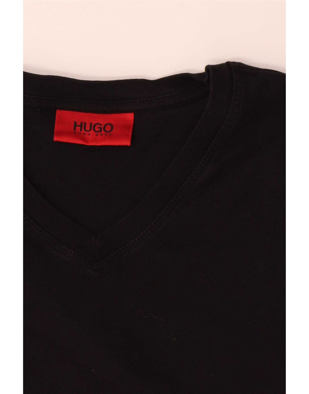 Hugo Boss Mens T-Shirt Top XL Black Cotton
