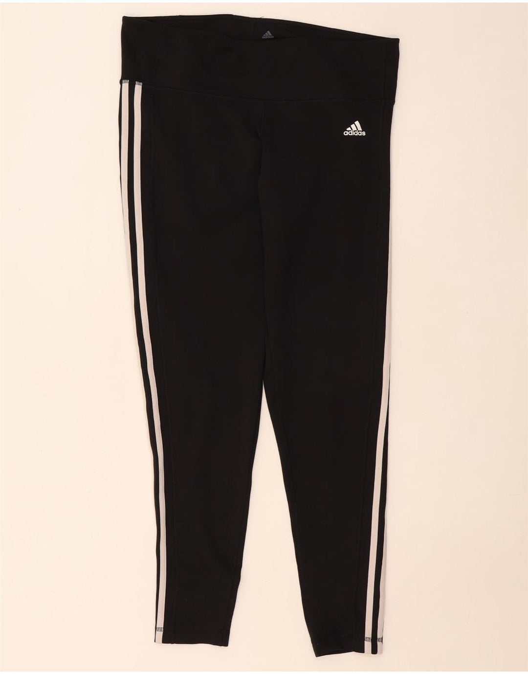 ADIDAS Womens Climalite Leggings UK 20/22 XL  Black Polyester