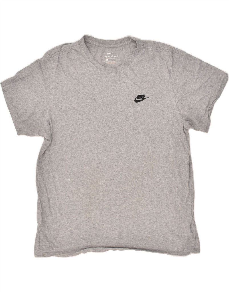 NIKE Mens T-Shirt Top Large Grey Cotton | Vintage Nike | Thrift | Second-Hand Nike | Used Clothing | Messina Hembry 