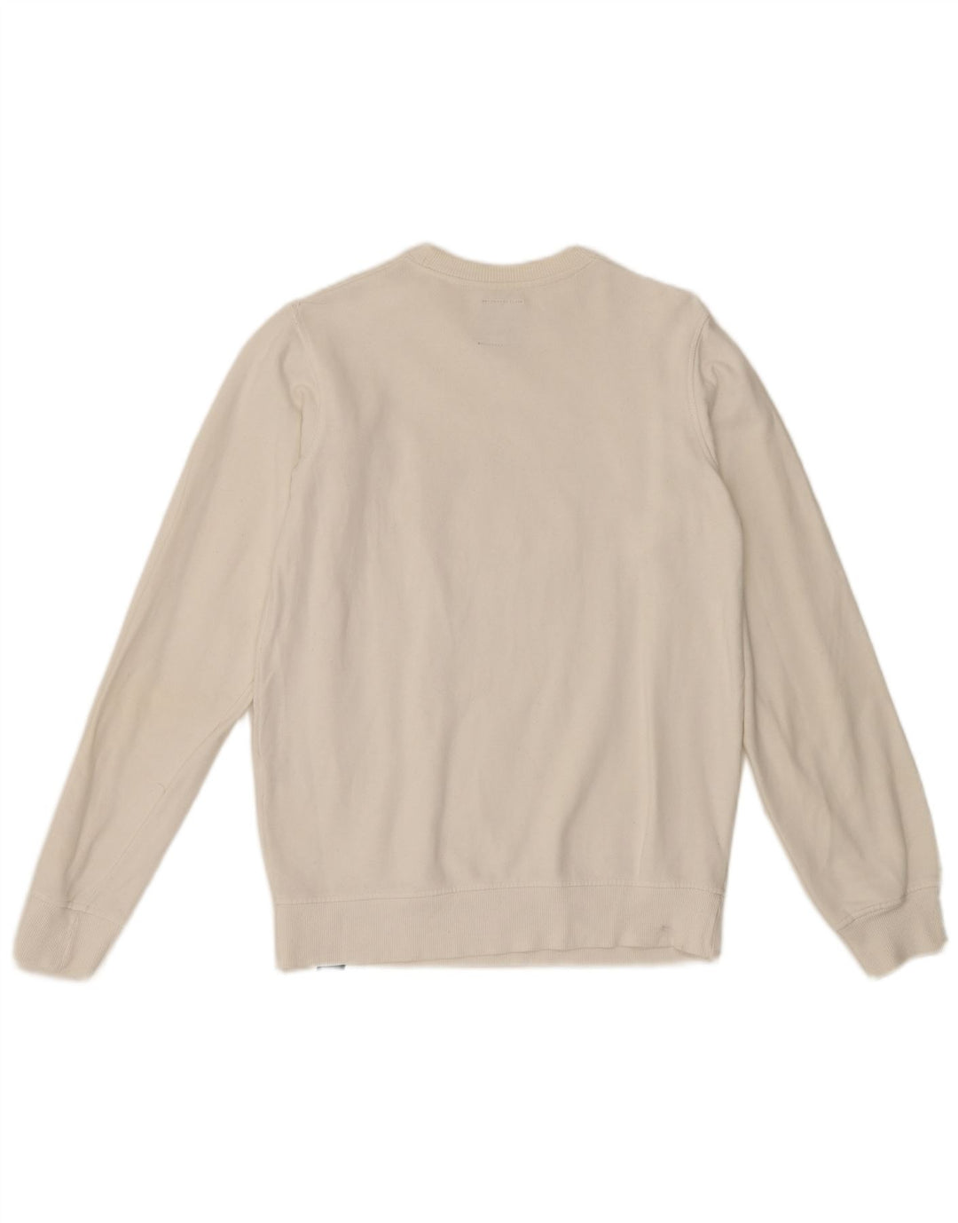 Dickies Mens Graphic Sweatshirt Jumper XS White Cotton