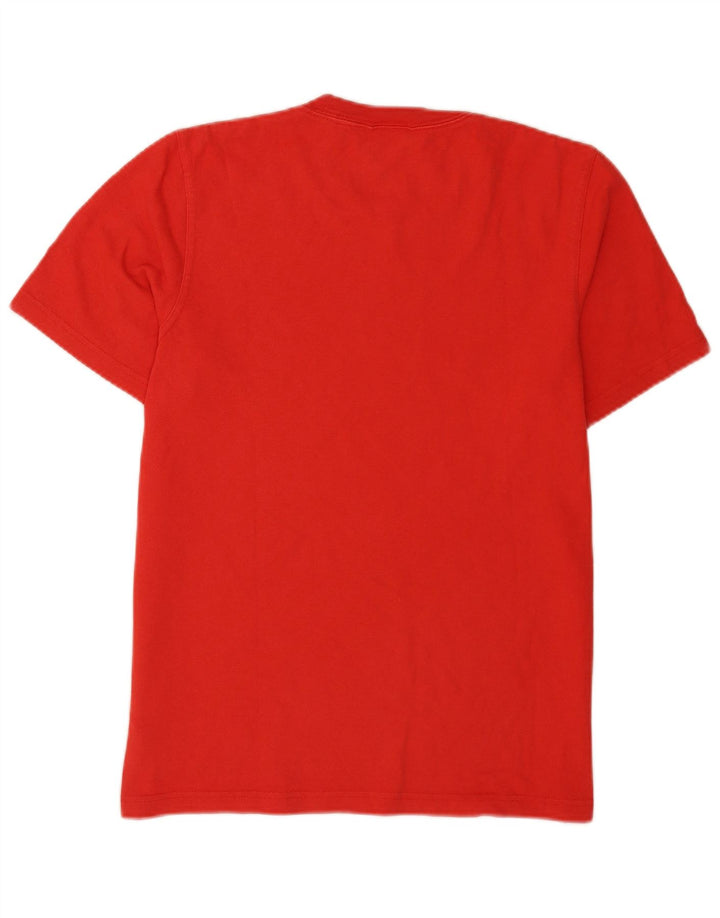 Adidas Mens Graphic T-Shirt Top Medium Red Cotton